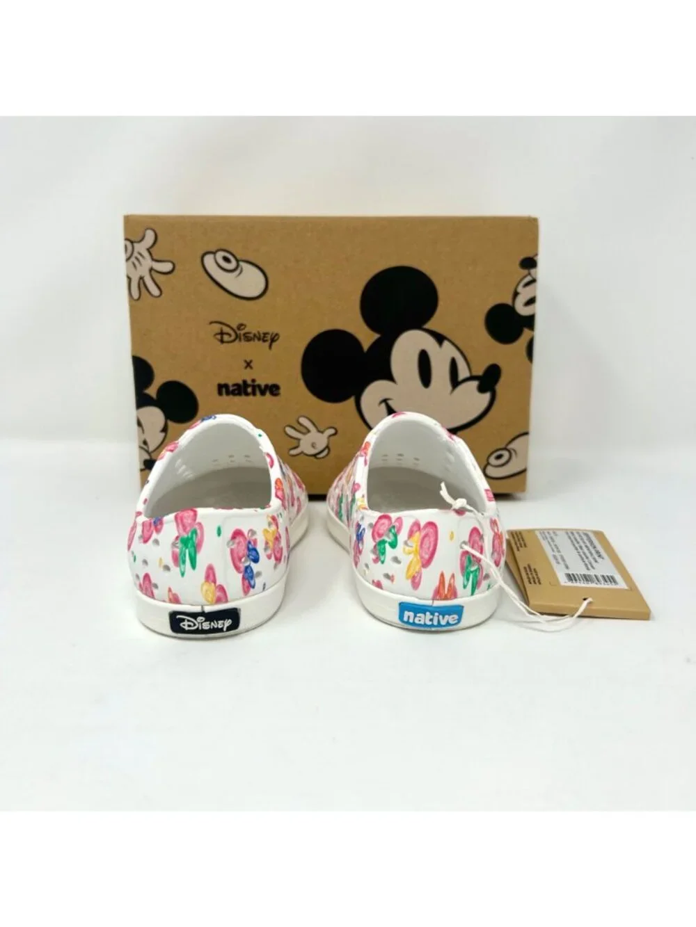 Native Shoes Jefferson Disney Minnie Paint Drops Toddler C5 Slip On Kids Shoes